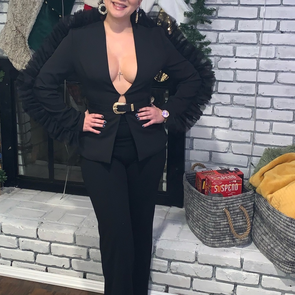Black Pant Suit Set